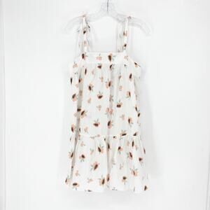 Loft Beach Fruit Print White Mini Dress Size Small